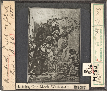 Vorschaubild Rembrandt, David und Goliath, Radierung Diasammlung